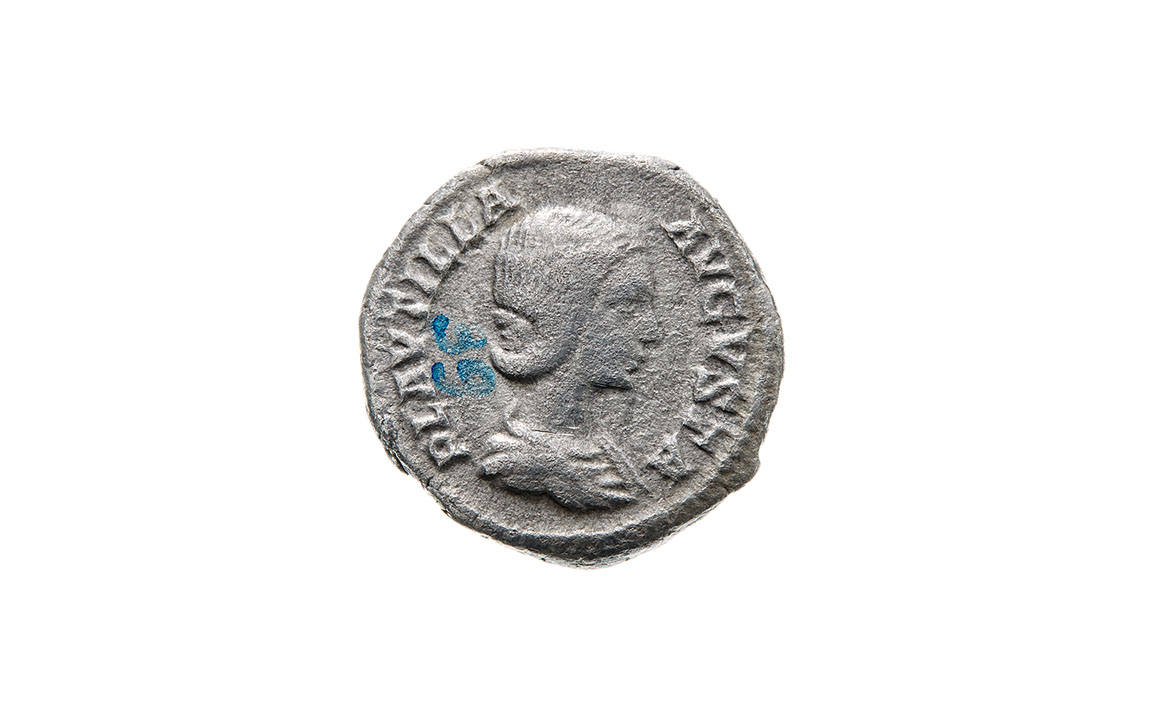 Монета, денарий, Plautilla – жена Каракалы, Римская империя